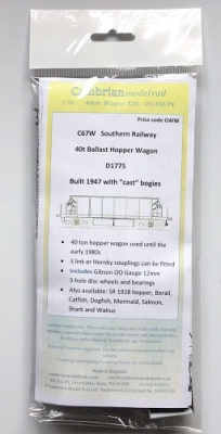 Cambrian C067W SR 40t  Ballast Hopper Wagon Kit OO Gauge